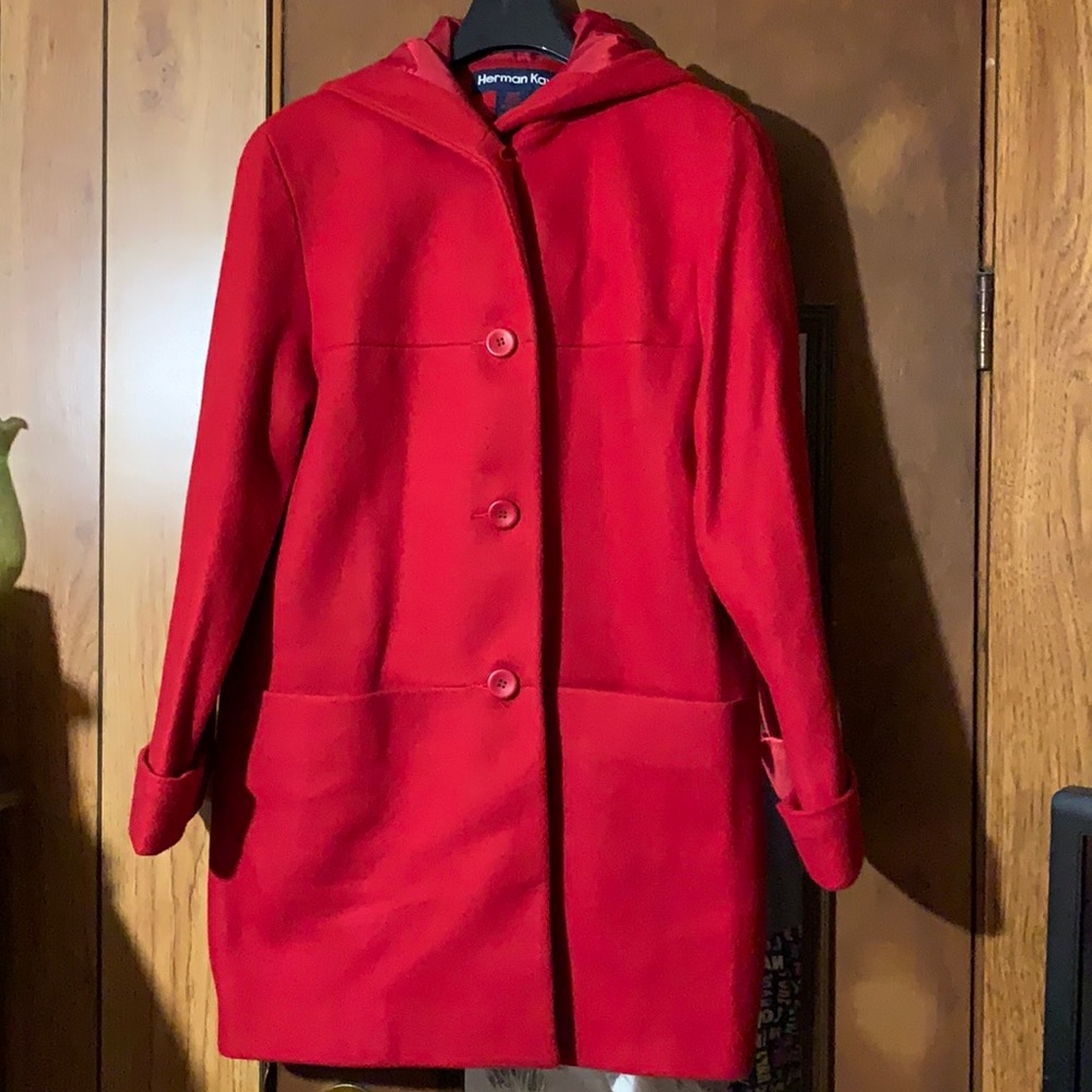 Coat, 3 quarter length, Herman Kay, Size Small